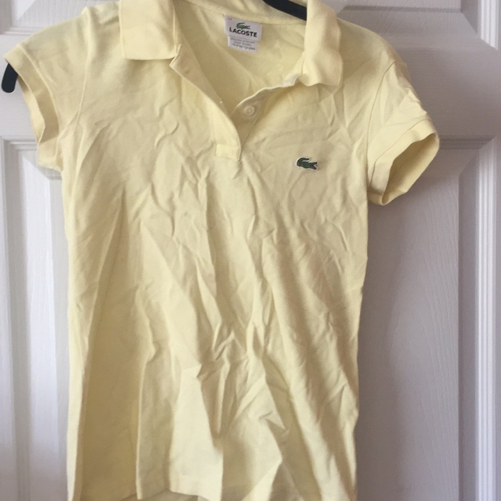 Lacoste Spring yellow classic shirt